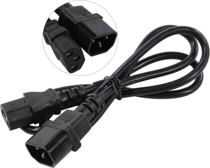 ExeGate EC-1P <EP280622RUS> Кабель IEC-320-C13 - IEC-320-C14 1м