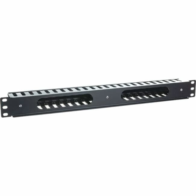 LANMASTER TWT-ORG1U/24-CVP Кабельный органайзер 19" на 24 порта пластиковый, c крышкой, 1U