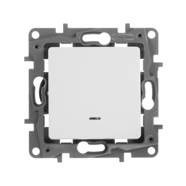 Legrand 672203 Выкл 1кл с подсв БЕЛ ETIKA