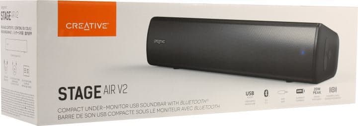 Колонка Creative STAGE AIR V2 (RTL) (2x5W, Bluetooth, USB, Li-Ion) <51MF8395AA000>