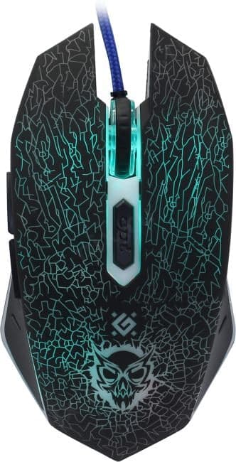 Defender Shock Gaming Mouse <GM-110L> (RTL) USB 6btn+Roll <52110>