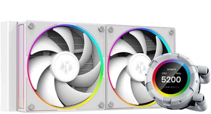 ID-Cooling <ID-CPU-SL240-WHITE> (4пин, 115X/1200/1700//2011/2066/AM4/AM5, 29.9дБ, 500-2000об/мин)
