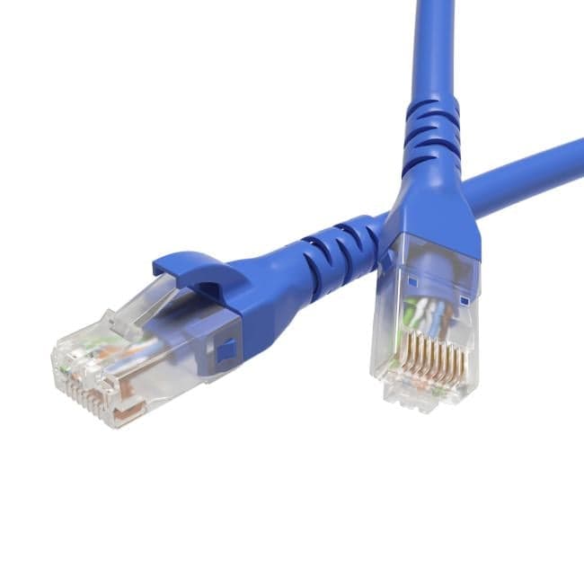 Кабель патч-корд U/UTP 6 кат. 0,5м DKC RN6UU4505BL LSZH, синий, "RAM telecom"