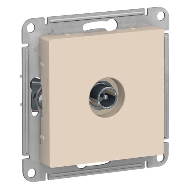 Schneider Electric ATN000291 ATLASDESIGN TV РОЗЕТКА оконечная 1DB, механизм, БЕЖЕВЫЙ