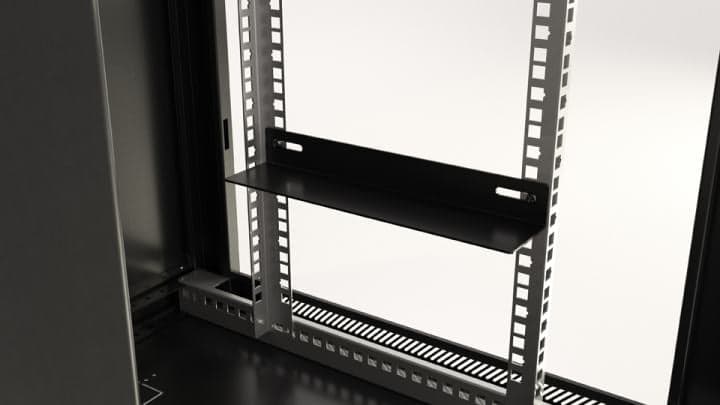 395302 Hyperline TWB-0645-SR-RAL9004 Шкаф настенный 19-дюймовый (19"), 6U, 367x600х450мм, металлическая передняя дверь