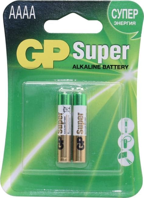 GP Super 25A-2 (LR8D425) Size "AAAA", щелочной (alkaline) <уп. 2 шт>