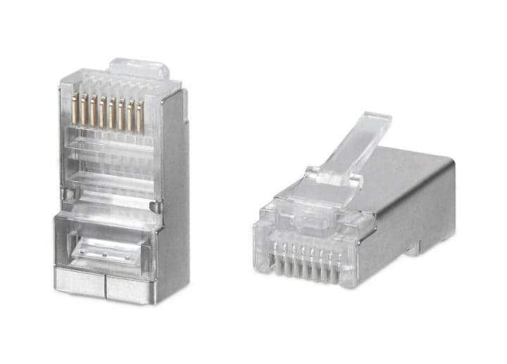 Коннектор Cabeus RJ-45 8P8C-SH под витую пару, категория 5e, экранированный, универсальный