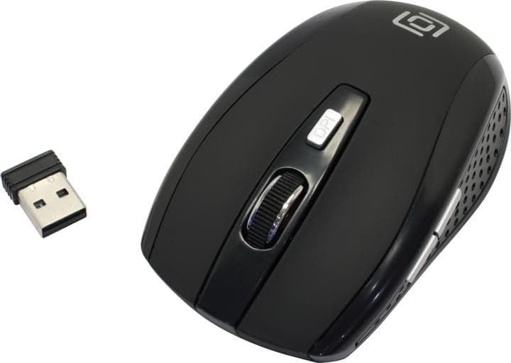 OKLICK Wireless Optical Mouse <455MW> <Black> (RTL) USB 6btn+Roll <945818>