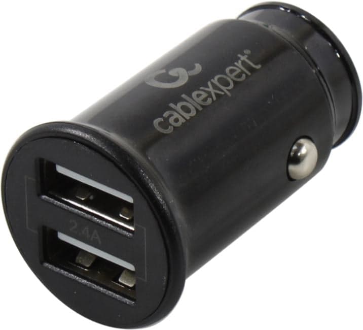 Cablexpert <MP3A-UC-CAR21> Автомобильное зарядное уст-во USB (Вх. DC12-24V, Вых. DC5V, 12W, 2xUSB)