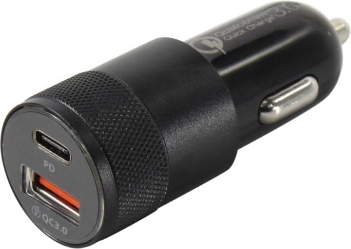 Cablexpert <MP3A-UC-CAR24> Автомобильное зарядное уст-во USB (Вх. DC12-24V, Вых. DC5/9/12V, 38W, USB, USB-C)