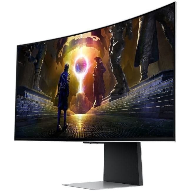 34" монитор Samsung Odyssey OLED G8 G85SD S34DG852SI (CurvedOLED, 3440x1440, HDMI, DP, USB3.0 Hub, ПДУ)