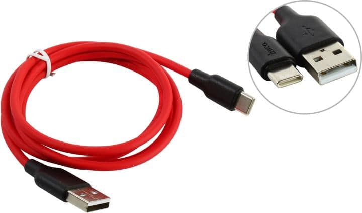 Hoco X21 <071419> Кабель USB AM --> USB-C 1м