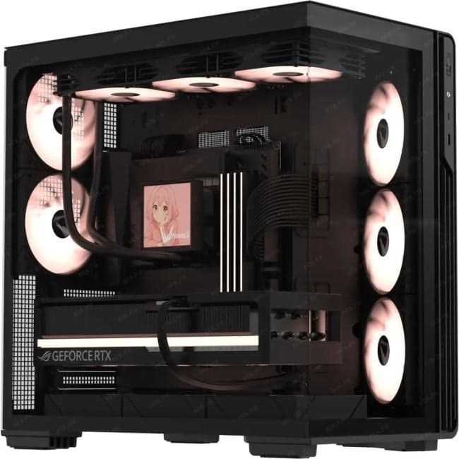 CRYSTAL Z7 B Корпус Formula Crystal Z7 черный без БП E-ATX 12x120mm 2x140mm 1xUSB3.0 audio bott PSU