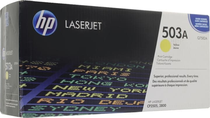 Картридж HP Q7582A (№503A) YELLOW для HP COLOR LJ 3800 серии
