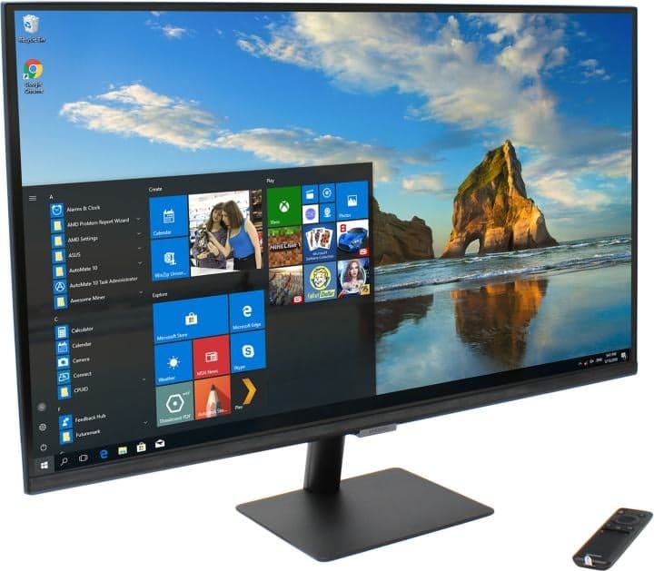 32" ЖК монитор Samsung S32FM702UI (LCD, 3840x2160, HDMI, WiFi, BT, SmartTV, ПДУ, USB2.0 Hub)