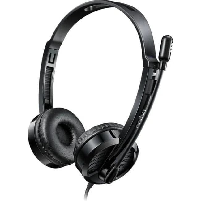 Наушники с микрофоном RAPOO H120 <Black> (USB) <18008>
