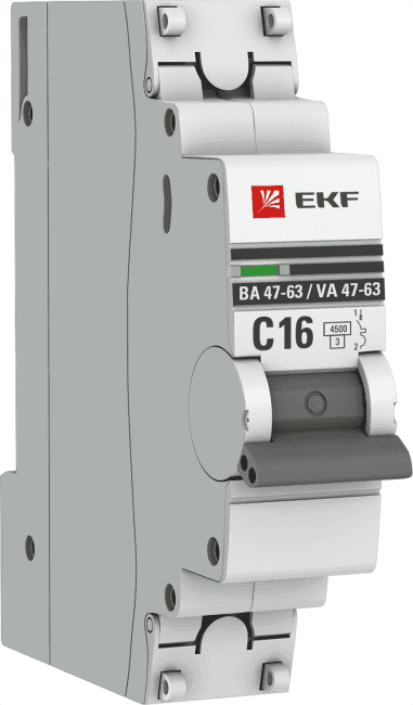 EKF mcb4763-1-20C-pro Выкл. авт однополюсный 20А С ВА47-63 4.5кА PROxima (mcb4763-1-20C-pro)