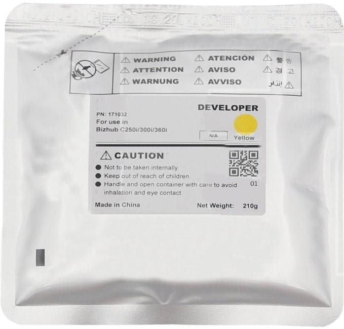 CET171032 Девелопер для KONICA MINOLTA Bizhub C250i/300i/360i (CET) Yellow, 210г, 1000000 стр., CET171032