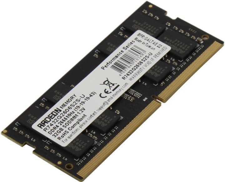 AMD <R7432G2606S2S-U(O)> DDR4 SODIMM 32Gb <PC4-21300> CL19 (for NoteBook)