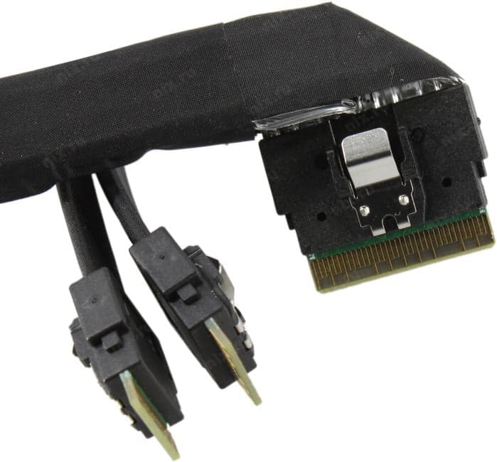 Supermicro <CBL-SAST-1296F-100> Кабель Slimline x8 (LE) --> 2xSlimline x4 (STR)