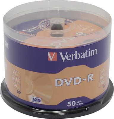 DVD-R Disc Verbatim 4.7Gb 16x <уп. 50 шт> на шпинделе <43548>