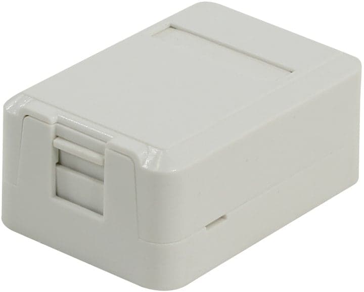 5bites <LY-SB03-A> Розетка внешняя RJ-45кат.6 со шторкой