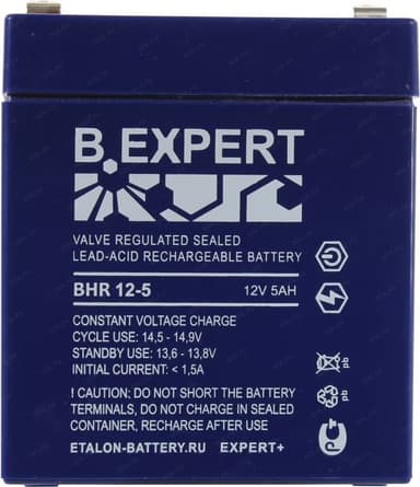 Аккумулятор B.Expert BHR 12-5 (12V, 5Ah) для UPS