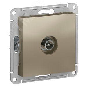 Розетка Systeme Electric ATN000593 AtlasDesign, TV антенна, коннектор, механизм, шампань