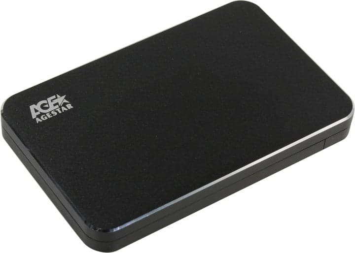 AgeStar <3UB2A18-Black>(Внешний бокс для 2.5" SATA HDD, USB3.0)