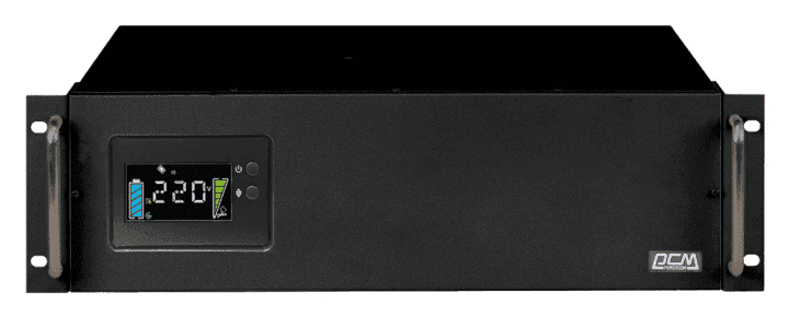 Powercom KIN-3000AP LCD UPS King Pro RM KIN-3000AP LCD 2400W 3000Va black