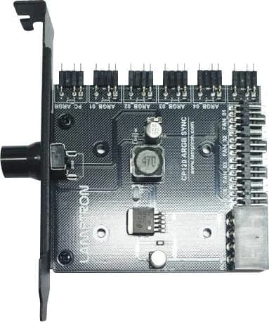Lamptron <CP120 ARGB SYNC-PCI Black> Панель управления вентиляторами и подсветкой