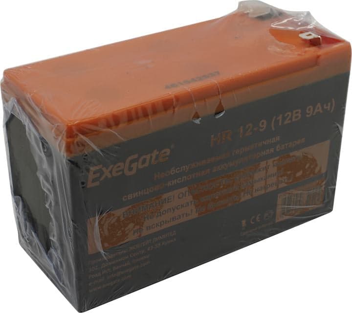 Аккумулятор Exegate EG9-12/EXG1290/HR 12-9 (12V, 9Ah) для UPS <EP129860RUS>