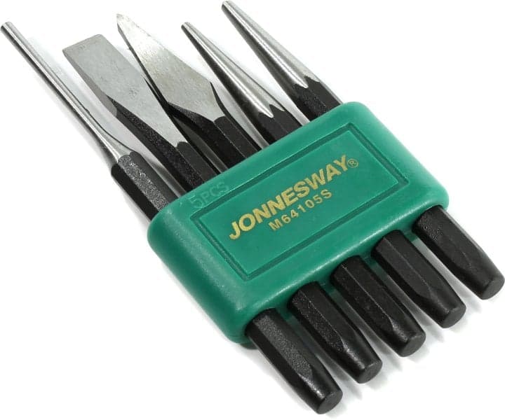 Jonnesway <M64105S> Набор кернов и зубил (5 предметов)