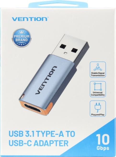 Vention <CUAH0> Переходник USB 3.1 AM --> USB-C F
