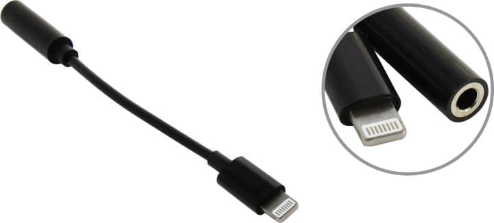 Cablexpert <CCA-LM3.5F-01> Кабель-адаптер Lightning -> Jack3.5-F