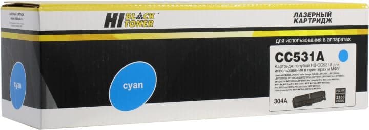 Картридж Hi-Black HB-CC531A/CE411/CF381/718 Cyan для HP Color LaserJet CP2025/CM2320, Canon LBP7200
