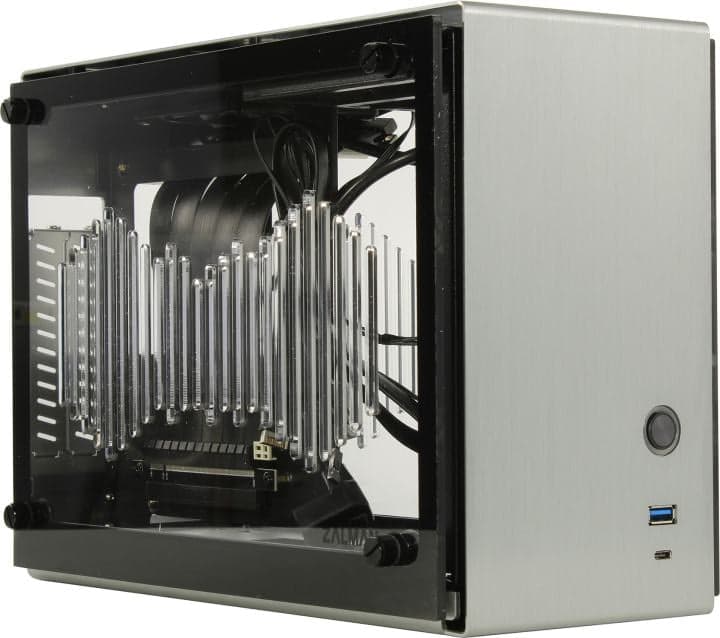 Minitower ZALMAN <M2 MINI Silver> Mini-iTX без БП