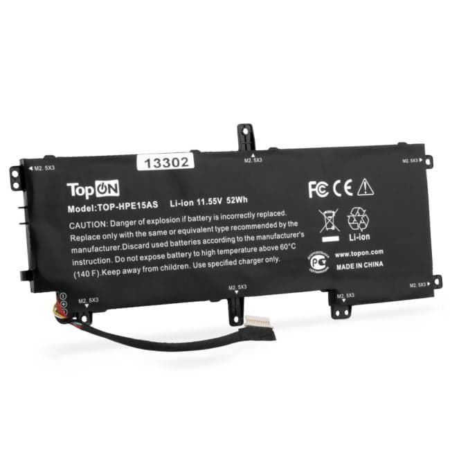 TopON TOP-HPE15AS Аккумулятор для ноутбука HP Envy 15-AS. 11.55V 3500mAh. PN: VS03XL