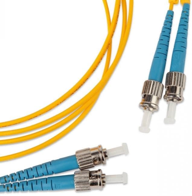 Hyperline <FC-D2-9-ST/UR-ST/UR-H-2M-LSZH-YL> Patch cord ВО, ST-ST, duplex, SM 9/125 2м