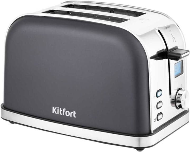 Kitfort <KT-2036-5 графит> Тостер (размораживание, стальной корпус)