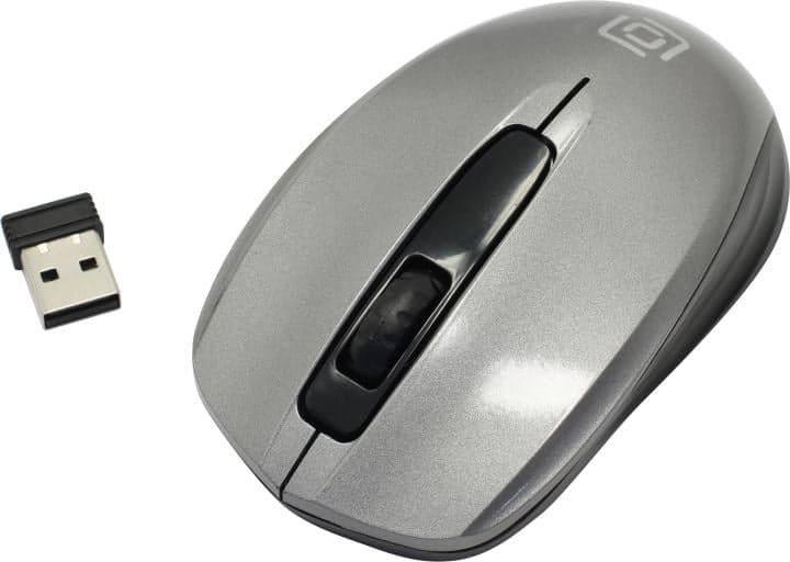 OKLICK Wireless Optical Mouse <475MW> <Black-Grey> (RTL) USB 3btn+Roll <945829>