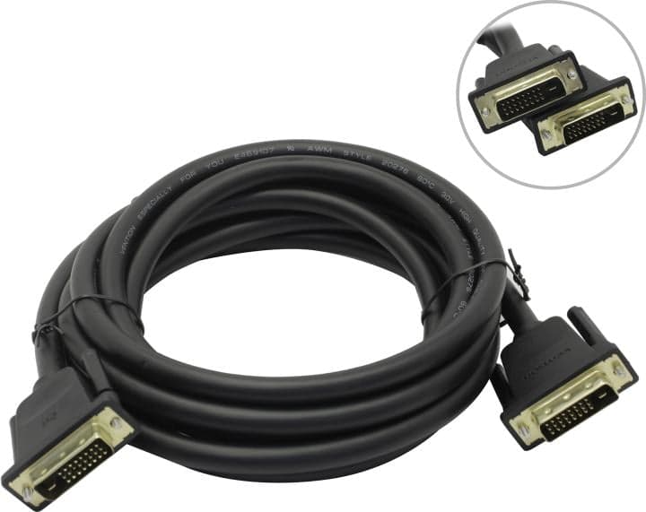 Vention <EAABI> Кабель DVI-D to DVI-D Dual Link (25M -25M) 3м 2фильтра