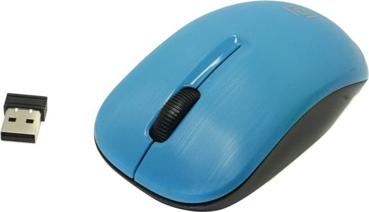 OKLICK Wireless Optical Mouse <525MW> <Light Blue> (RTL) USB 3btn+Roll <1090724>