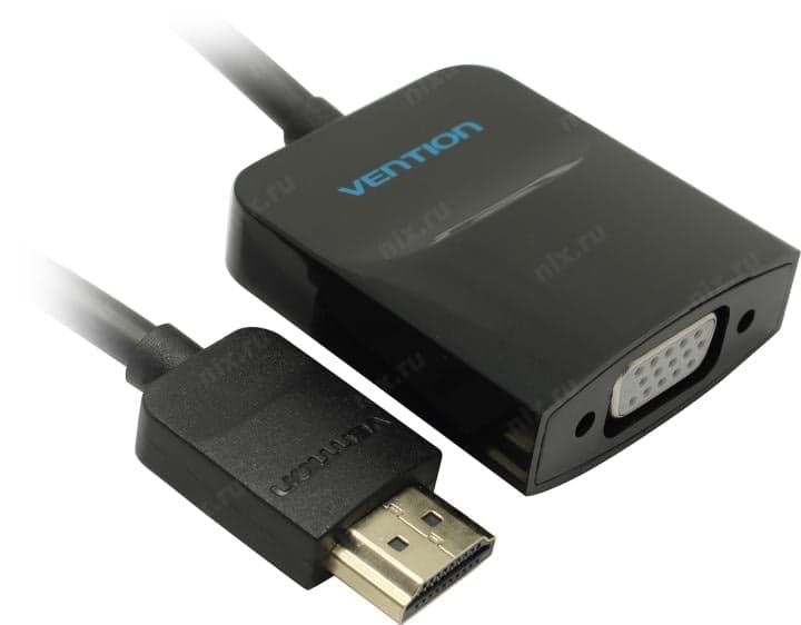 Vention <VAA-V05/ACHBB> Кабель-переходник HDMI (M) --> VGA (15F) + audio