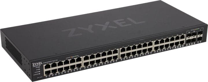 ZYXEL <GS1920-48V2> Управляемый коммутатор (44UTP 1000Mbps + 4Combo 1000BASE-T/SFP + 2SFP)