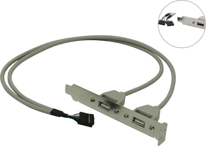 Orient <C086> Планка портов в корпус 2xUSB2.0