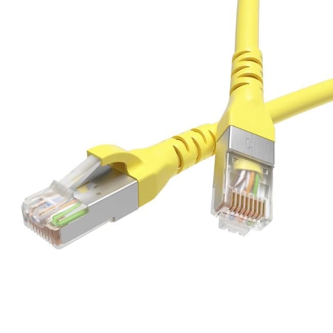Кабель патч-корд F/UTP 6 кат. 0,5м. DKC RN6FU4505YL LSZH, желтый, "RAM telecom"