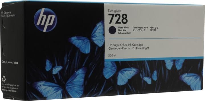 Картридж HP F9J68A (№728) Matte Black для HP DesignJet T730/T830