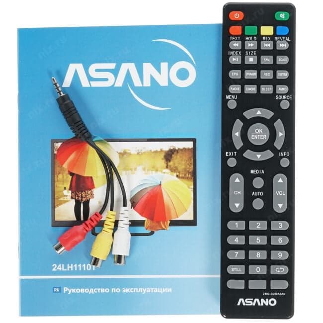 24" LED ЖК телевизор Asano 24LH1110T (1366x768, HDMI, USB, DVB-T2)