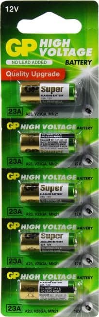 GP GP23AF-2C5 (V23GA, MN21) 12V, щелочной (alkaline) <уп. 5 шт>